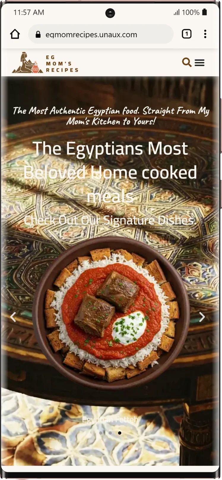 Eg Mom's Recipes — نسخة الموبايل